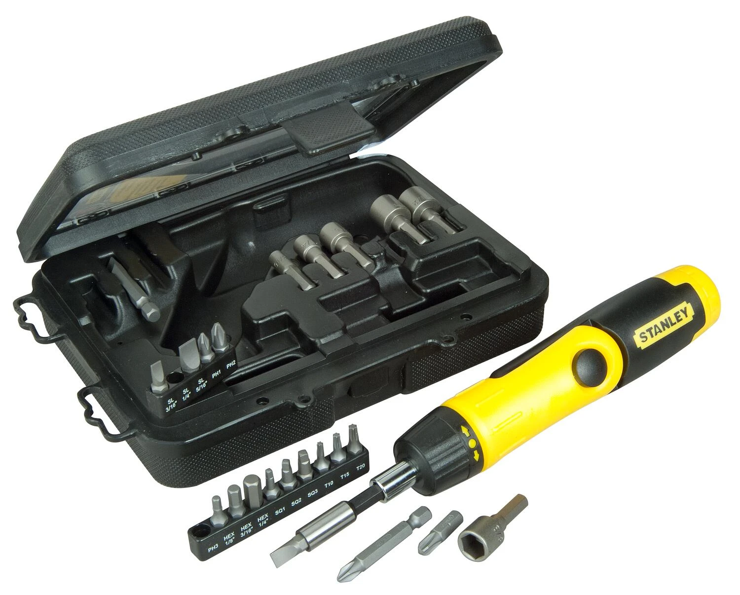 Stanley 25-Delige Pistoolgreep Ratel-Bit-Set 1 Stanley 25-Delige Pistoolgreep Ratel-Bit-Set