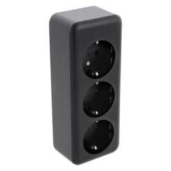 Q-Link Contactdoos Opbouw, 3-Voudig, Met Randaarde, Langwerpig Z