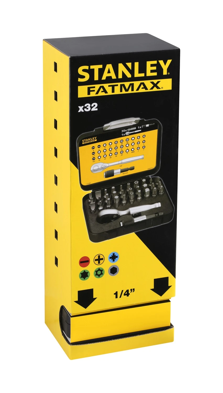 Stanley Bitset ExpertPro 1/4" (32 Delig) 2 Stanley Bitset ExpertPro 1/4" (32 Delig) - Afbeelding 2