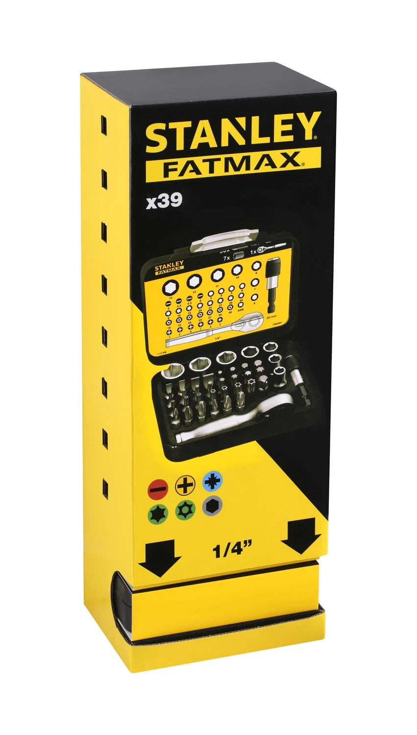 Stanley Bitset ExpertPro 1/4" Ratelsleutel (40 Delig) 2 Stanley Bitset ExpertPro 1/4" Ratelsleutel (40 Delig) - Afbeelding 2