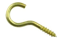 Gebu Schroefhaak Vermessingd 30 Mm - 100 Stuks