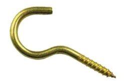 Gebu Schroefhaak Messing 20 Mm - 100 Stuks