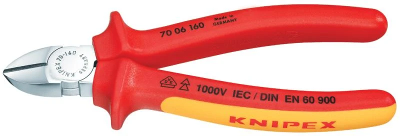 Knipex Zijsnijtang VDE 160 Mm 1 Knipex Zijsnijtang VDE 160 Mm