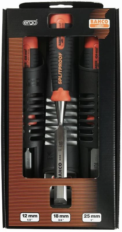 Bahco Steekbeitelset 434S3 - 3-Delig 1 Bahco Steekbeitelset 434S3 - 3-Delig