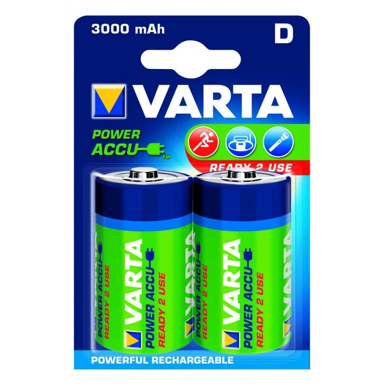 Varta Oplaadbare Batterij D 3000 MAh 2 Stuks 1 Varta Oplaadbare Batterij D 3000 MAh 2 Stuks
