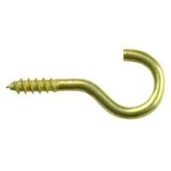 Gebu Schroefhaak Vermessingd 60 Mm - 100 Stuks