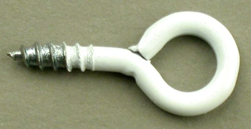 Gebu Schroefoog Verzinkt Wit 16 Mm - 100 Stuks 1 Gebu Schroefoog Verzinkt Wit 16 Mm - 100 Stuks