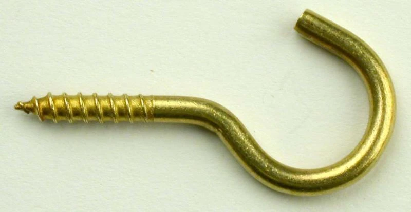 Gebu Schroefhaak Messing 30 Mm - 100 Stuks 1 Gebu Schroefhaak Messing 30 Mm - 100 Stuks