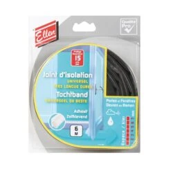 Ellen Tochtstrip Zwart Zelfklevend Universeel 6 Meter