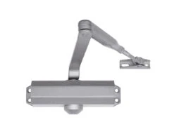 DX Deurdranger Briton 121 HO Met Stoparm Zilvergrijs