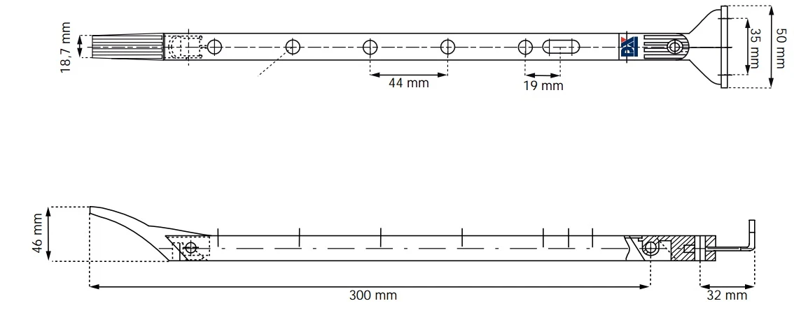 DX Raamuitzetter RVS Zwart Wegdraaibaar 2 DX Raamuitzetter RVS Zwart Wegdraaibaar - Afbeelding 2