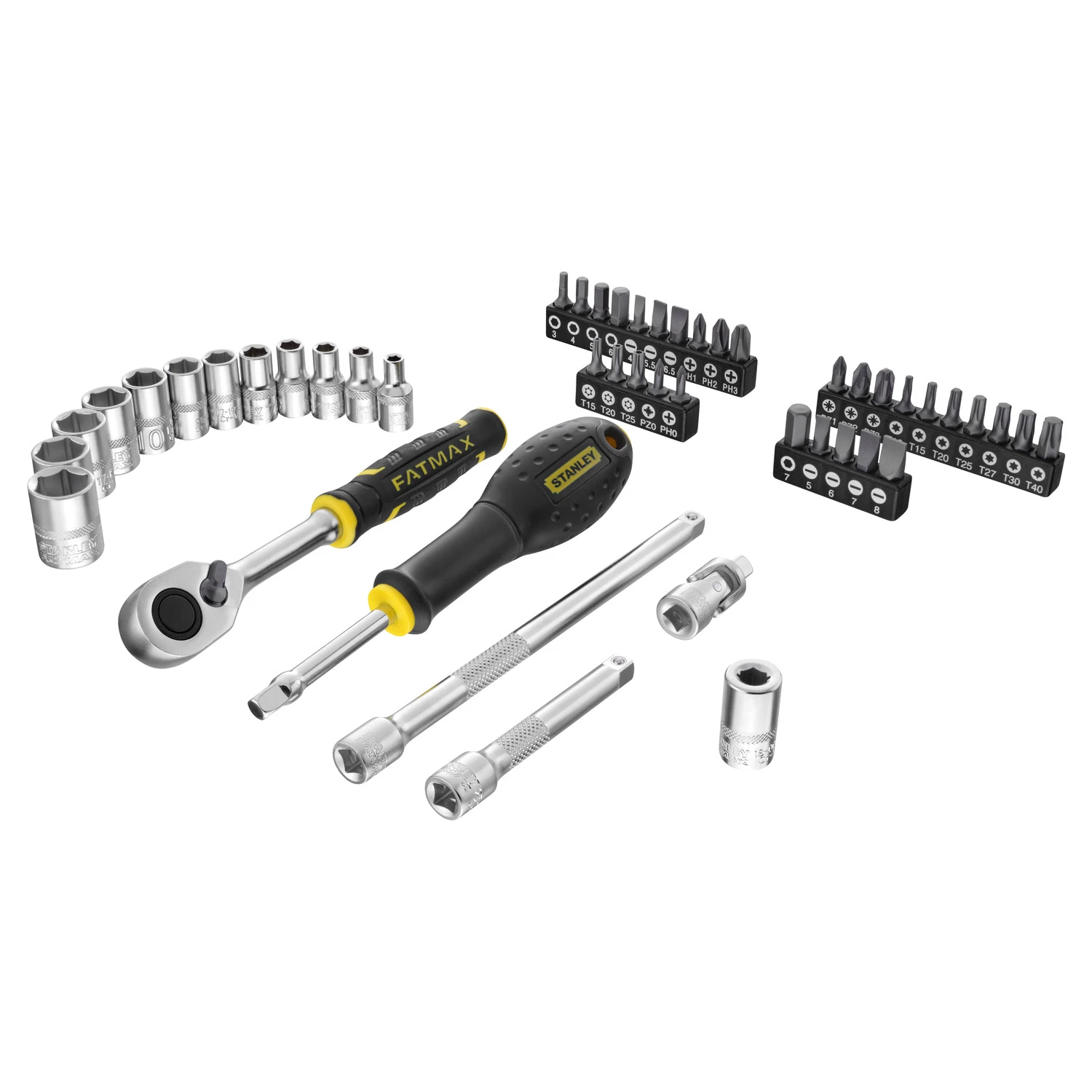 Stanley FatMax 1/4" Dopsleutelset (48 Delig) 1 Stanley FatMax 1/4" Dopsleutelset (48 Delig)