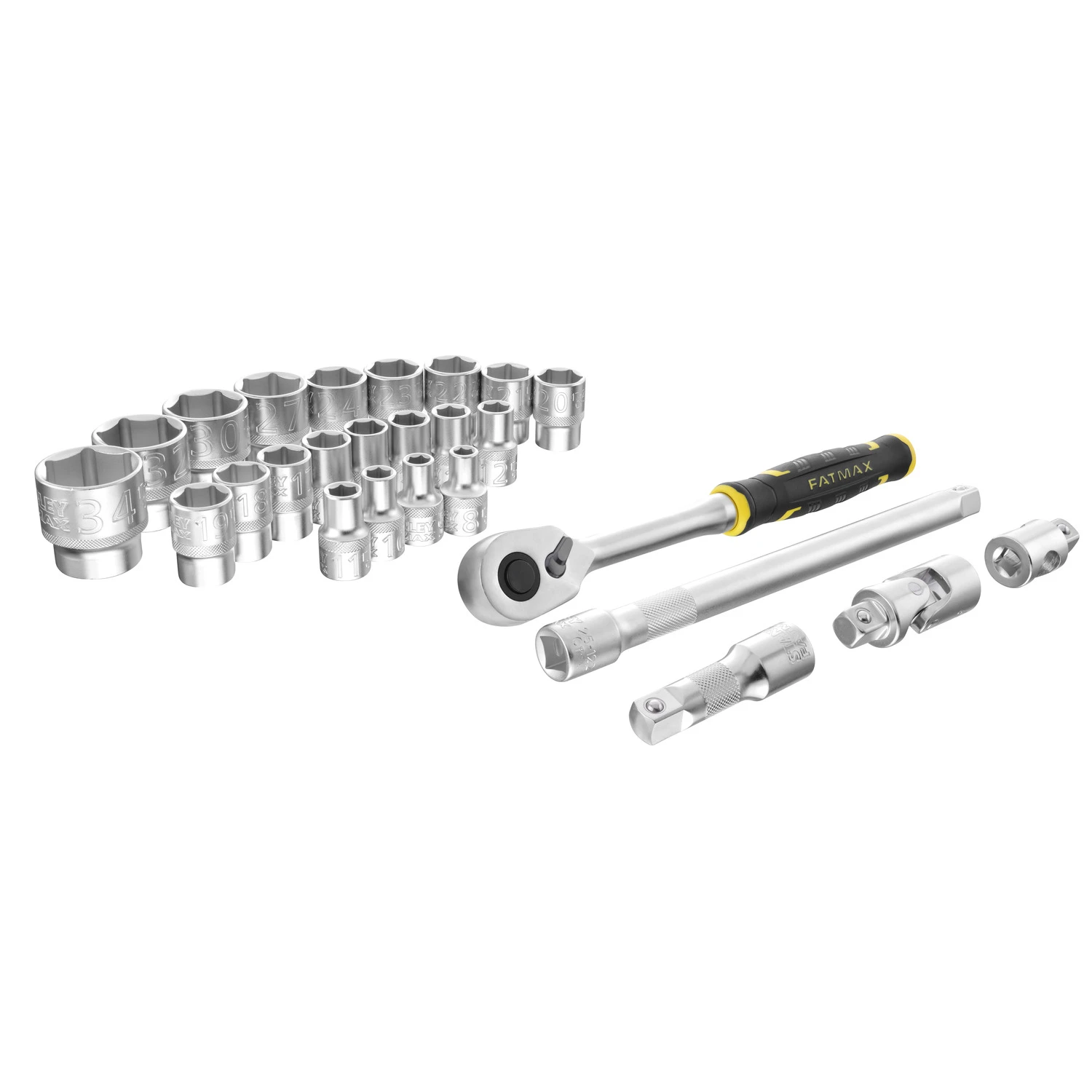 Stanley FatMax 1/2" Doppenset (26 Delig) 3 Stanley FatMax 1/2" Doppenset (26 Delig) - Afbeelding 3