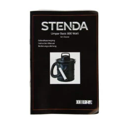 Stenda Aszuiger 800 Watt | Limpar Basic | Mat Zwart -ToolMania Verkoop Handleiding