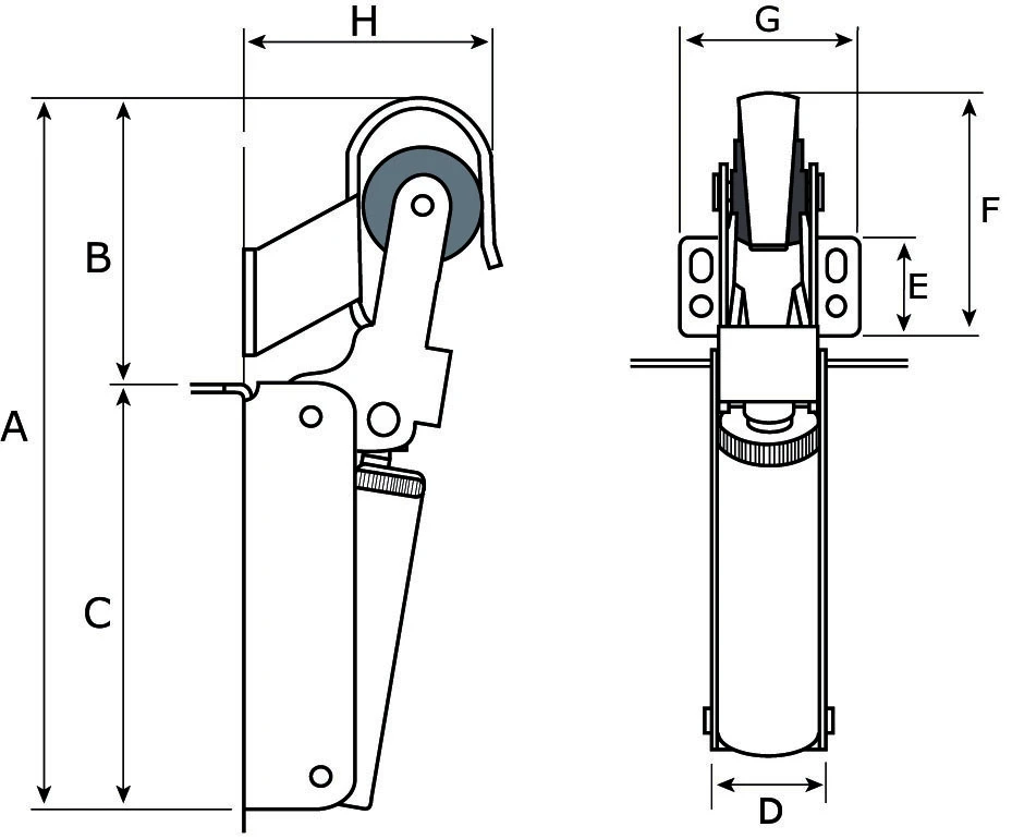 DX Deurvanger Zwaarte 2 RVS 2 DX Deurvanger Zwaarte 2 RVS - Afbeelding 2