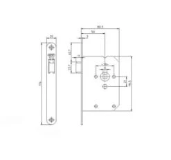 Nemef Loopdeurslot 1255/2 -ToolMania Verkoop Nemef20Loopslot20Standaard201255