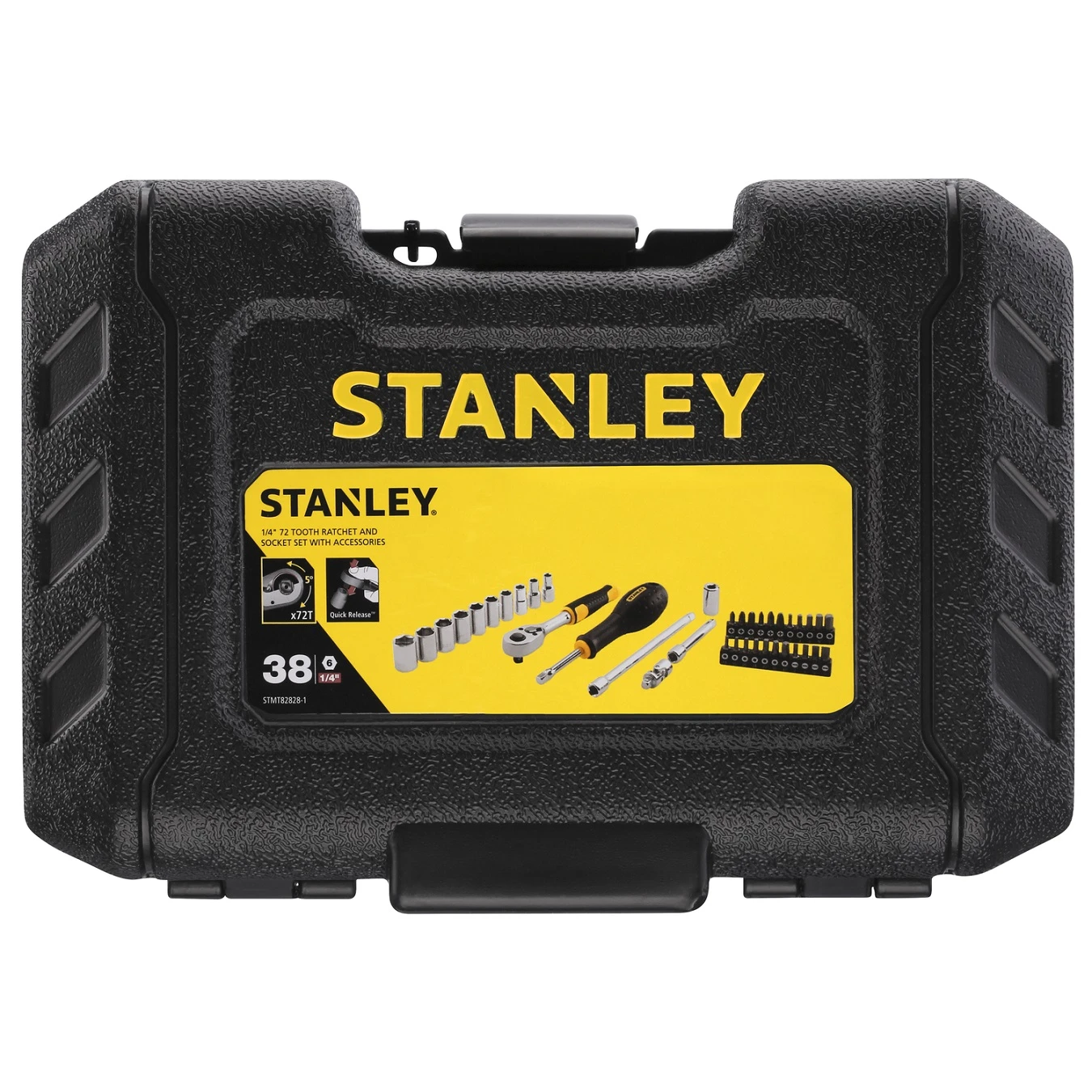 Stanley 1/4" Doppenset (38 Delig) 2 Stanley 1/4" Doppenset (38 Delig) - Afbeelding 2
