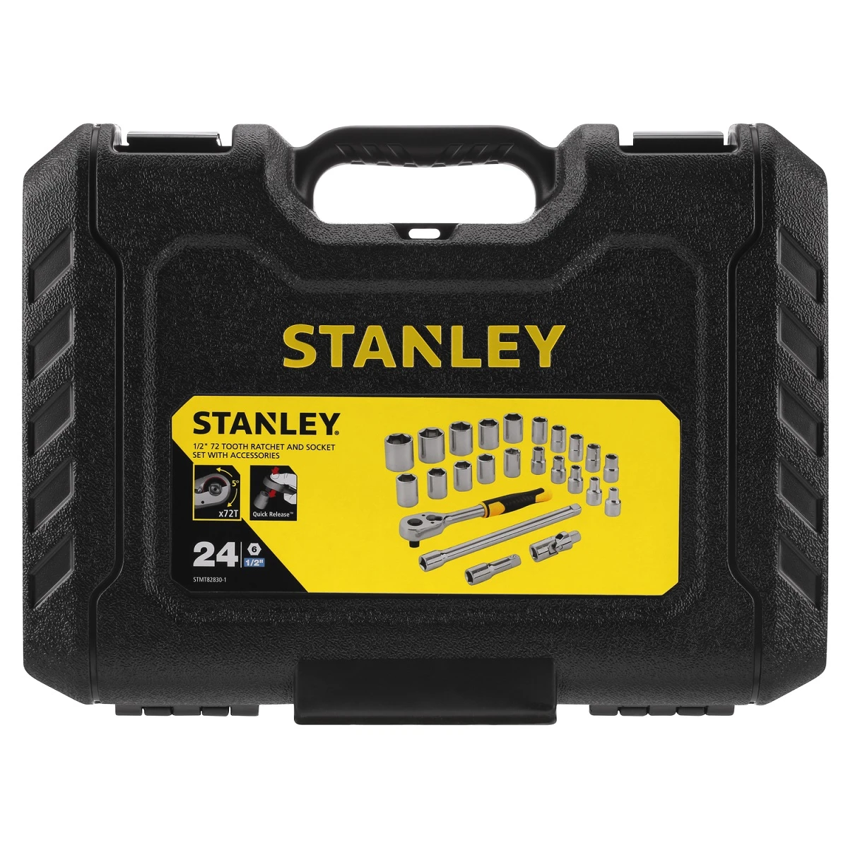 Stanley 1/2" Dopsleutelset (24 Delig) 6 Stanley 1/2" Dopsleutelset (24 Delig) - Afbeelding 6