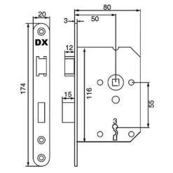 Haxo Deurgreep Set Mat Zwart Met Dag En Nacht Slot | Deurbeslag -ToolMania Verkoop dnsbb